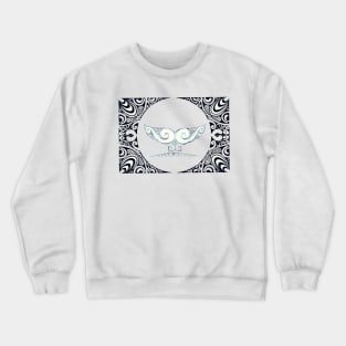 Tatoo art whale queue Crewneck Sweatshirt